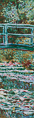 Claude Monet scarf : Bridge & Water Lilies (unfolded)